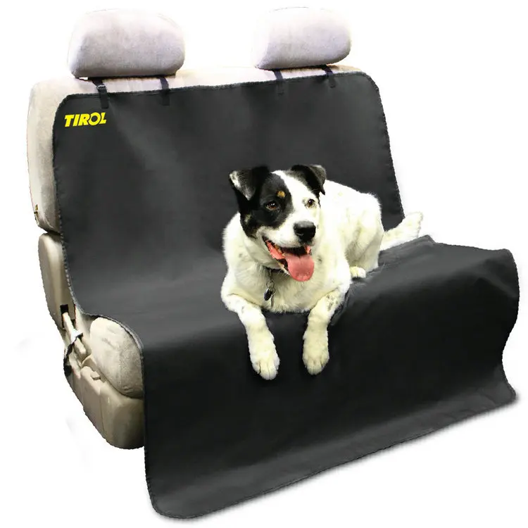 

TIROL T14668a New Car Back Water-proof Seat Cover Pet for Cat Dog Protector Mat Rear Safety Travel Black with Belt Free Shipping