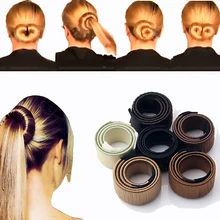 LNRRABC 1pc Women Hair Accessories Hair Curls Bun Hair Band Hair Twist Styling Synthetic Wig Braid Tools Bun Maker Drop Shipping