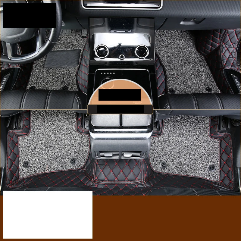 lsrtw2017 wire leather car floor mat for Range Rover Velar accessories rug carpet interior styling decoration