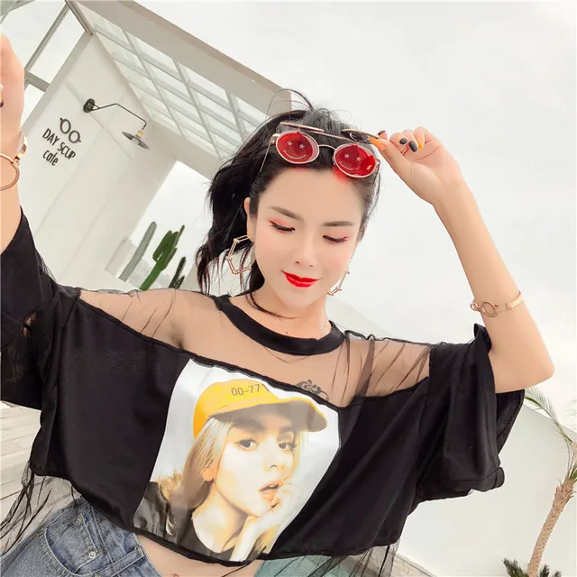 korean striped t shirt