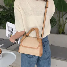 Модная Повседневная летняя женская модная летняя пляжная сумка-мессенджер с цепочкой на плечо квадратная сумка для