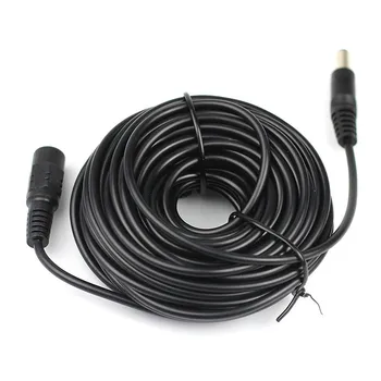 

CCTV DC Power Extension Cable Cord 10m 30FT 5.5mm x 2.1mm Male Plug for Security Camer 10M