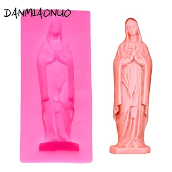 

Virgin Mary Shape Cake Silicone Mold Fondant Cake Decorating Tools 3d Chocolate Molds Cake Silicone Baking Form Cube Soap Cutter