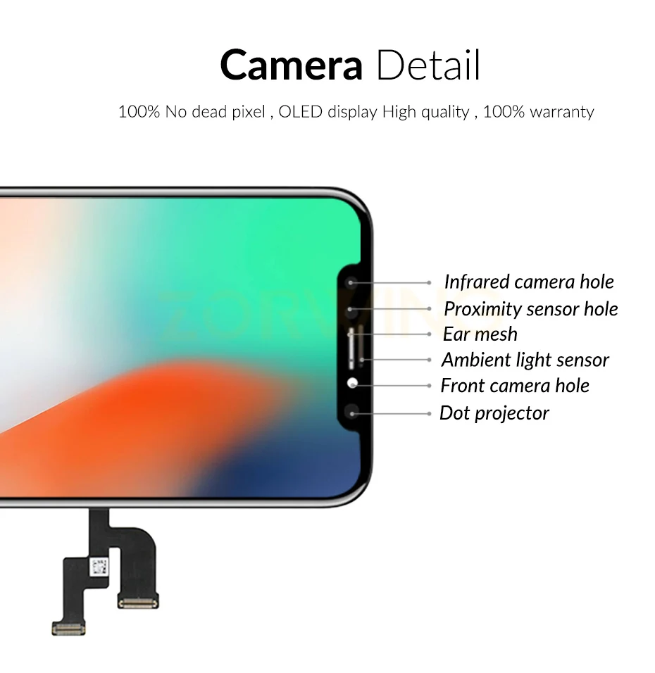 Класс AAA 5,8 дюймов OLED экран для iPhone X ЖК-дисплей дигитайзер сенсорный экран Замена для iPhone X lcd Pantalla сборка