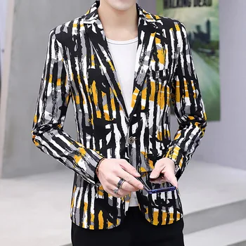 

BOO new 2020 men stripes camouflage suit Cultivate one's morality leisure camouflage suit