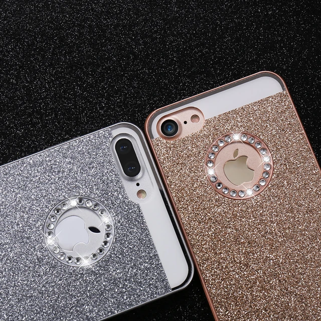 KISSCASE Glitter Bling Diamond Back Case For iPhone 4S 5 5S SE Luxury Phone Case For iPhone 7 Plus iPhone 6 6S Plus 6 6 S Cases