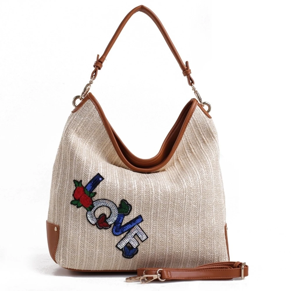 MKF Collection Sandy Woven Hobo Beach Bag by Mia K. Farrow (2)