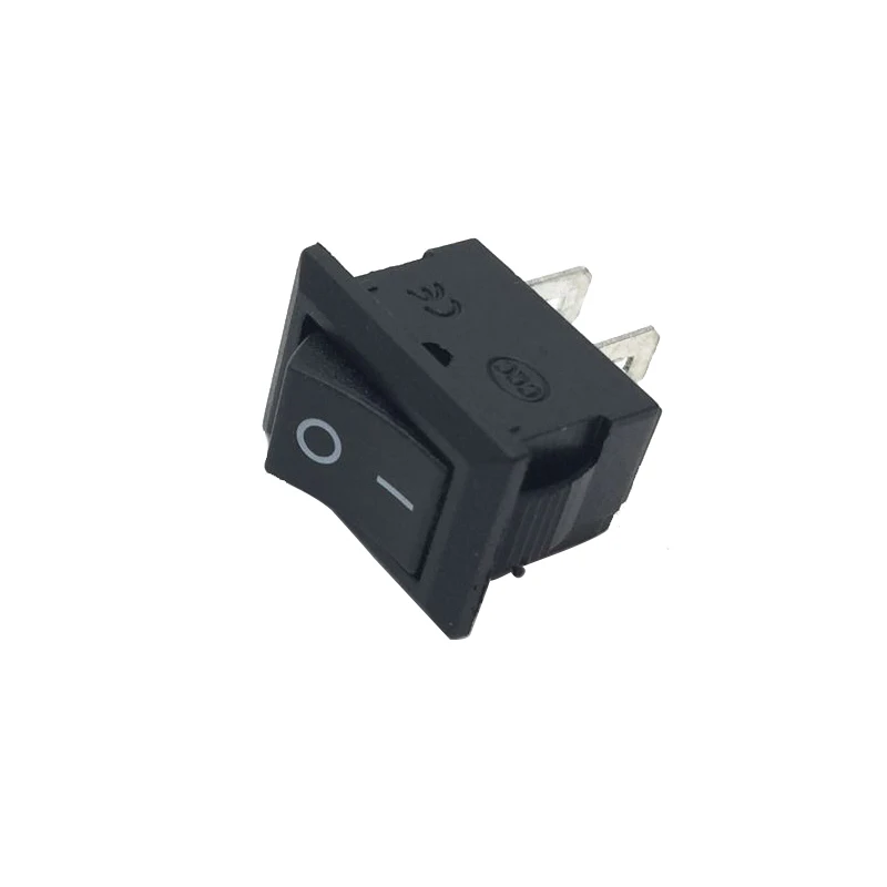 

Mounting Hole 8.5mm x 13.5mm 100Pcs Black AC 250V3A 2 Pin SPST On/off Snap-In Boat Rocker Switch