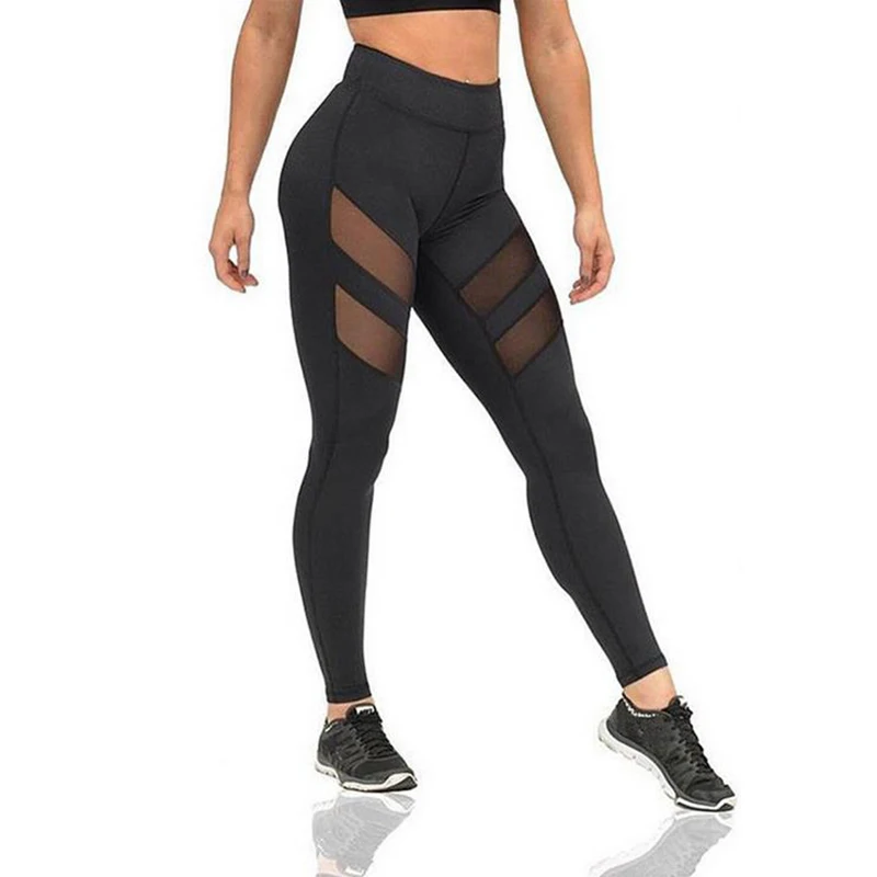  Sexy Sporting Butt Lifting Workout Leggings Women Leggings Fitness Mesh Jeggings Ladies Leggins Mod