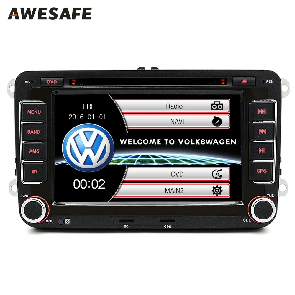  2 din 7" Car GPS DVD radio player For VW/Volkswagen/Passat/GOLF/Skoda/Seat gps audio double din touch screen car stereo 