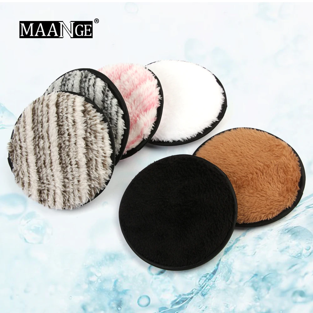 

Double-sided Makeup Remover Towel Soft Microfiber Cleanser Plush Puff Reusable Cleansing Pad Liquid Foundation Skin Care Tools