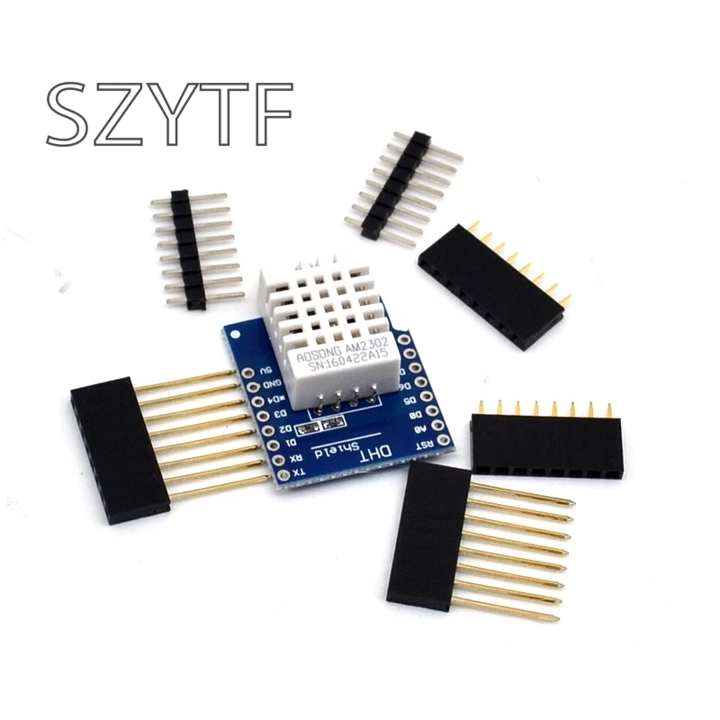 DHT Pro Shield for WeMos D1 Mini DHT22 Single-Bus Digital Temperature and Humidity Sensor Module DHT Pro Shield for WeMos D1 Mini DHT22 Single-Bus Digital Temperature and Humidity Sensor Module
