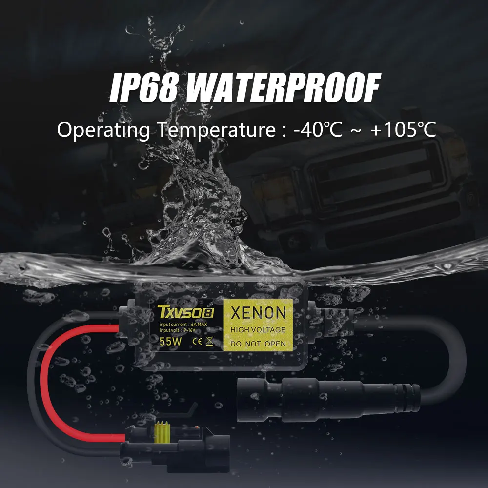 TXVSO8 Комплект Ксеноновых передних фар 2 шт H4 9003 HB2 Hi Li Тип 55 Вт HID лампы с балластом