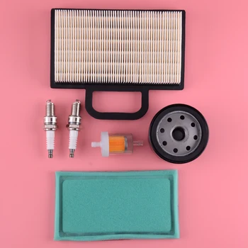 

LETAOSK 6pcs Oil & Fuel & Air Filter &Spark Plug Tune Up Kit Fit for John Deere D130 D140 LA135 LA145 Z425 Engine Replacement