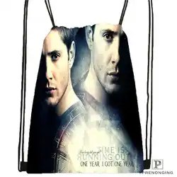 Custom dean-supernatural-походная сумка на шнурке Cute Daypack Kids Satchel (черная спинка) 31x40 cm #180611-03-112