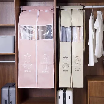 

OTHERHOUSE Dress Bag Cloth Dust Cover Garment Bag Suit Bag Coat Protector Closet Hanging Organizer Clothes Storage Zipper Bags