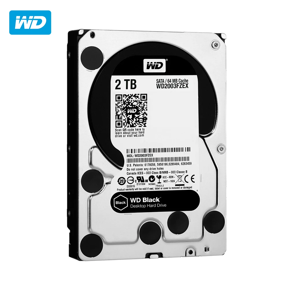 

Western Digital Black, 3.5", 2000 GB, 7200 RPM, Serial ATA III, 64 MB, HDD