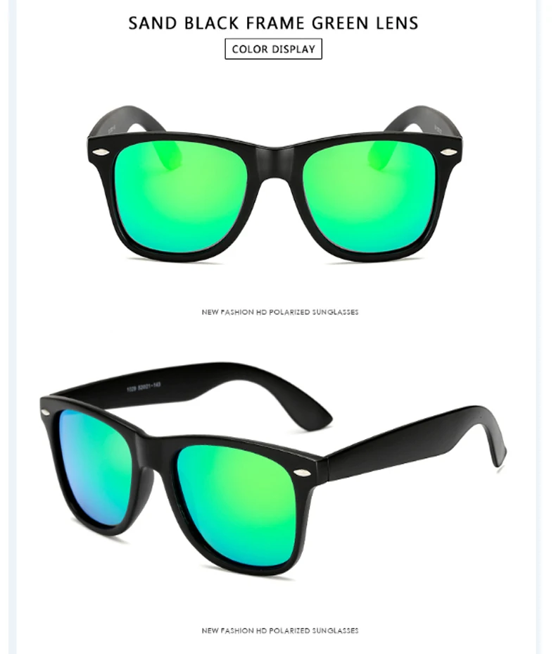Бренд longkeader, дизайнерские Классические поляризованные солнцезащитные очки, мужские Квадратные Солнцезащитные очки для вождения, мужские очки Gafas UV400 - Цвет линз: sand black green
