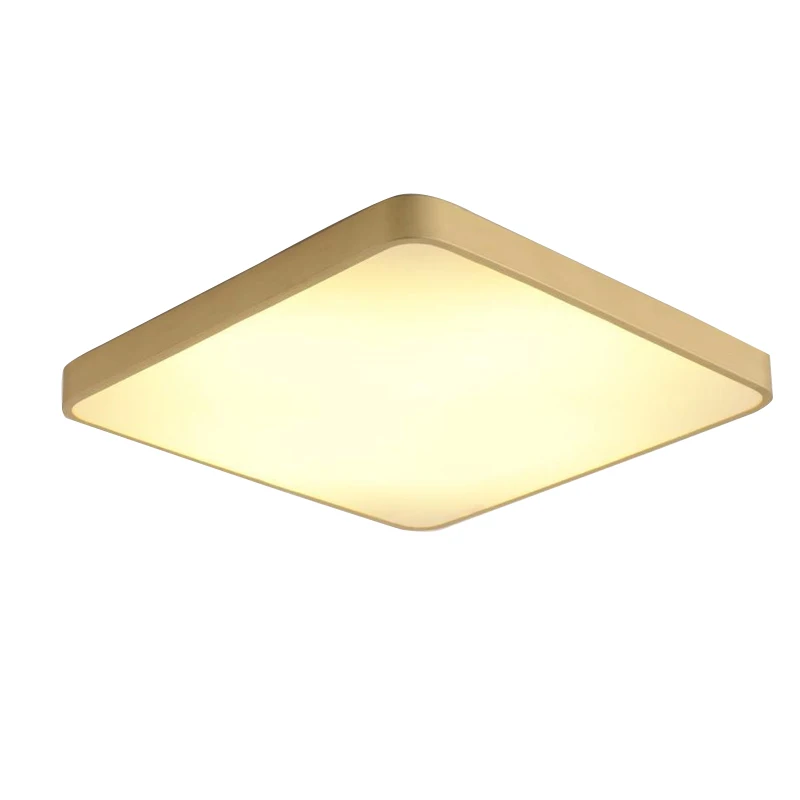 

American full copper body Ceiling lights modern simple lighting fixture for home Store luxury foyer decoration LED ceiling lamp