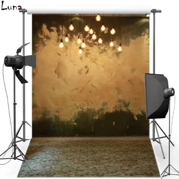 

MEHOFOTO Bulb Vinyl Photography Background For Wedding Concrete Wall New Fabric Flannel Background For Children Photo Studio 802