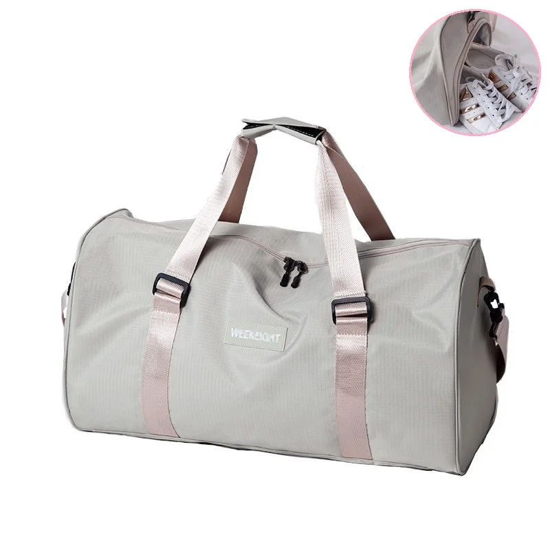 

2019 New Waterproof Gym Handbags Fitness Training Sports Bag Portable Shoulder Travel Bag Independent Shoes Storage sac de sport