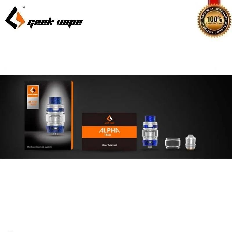 Оригинальный испаритель Geekvape Alpha Sub Ohm бачок для вейпа 4 мл головка 0 15 Ом Nova Mod две