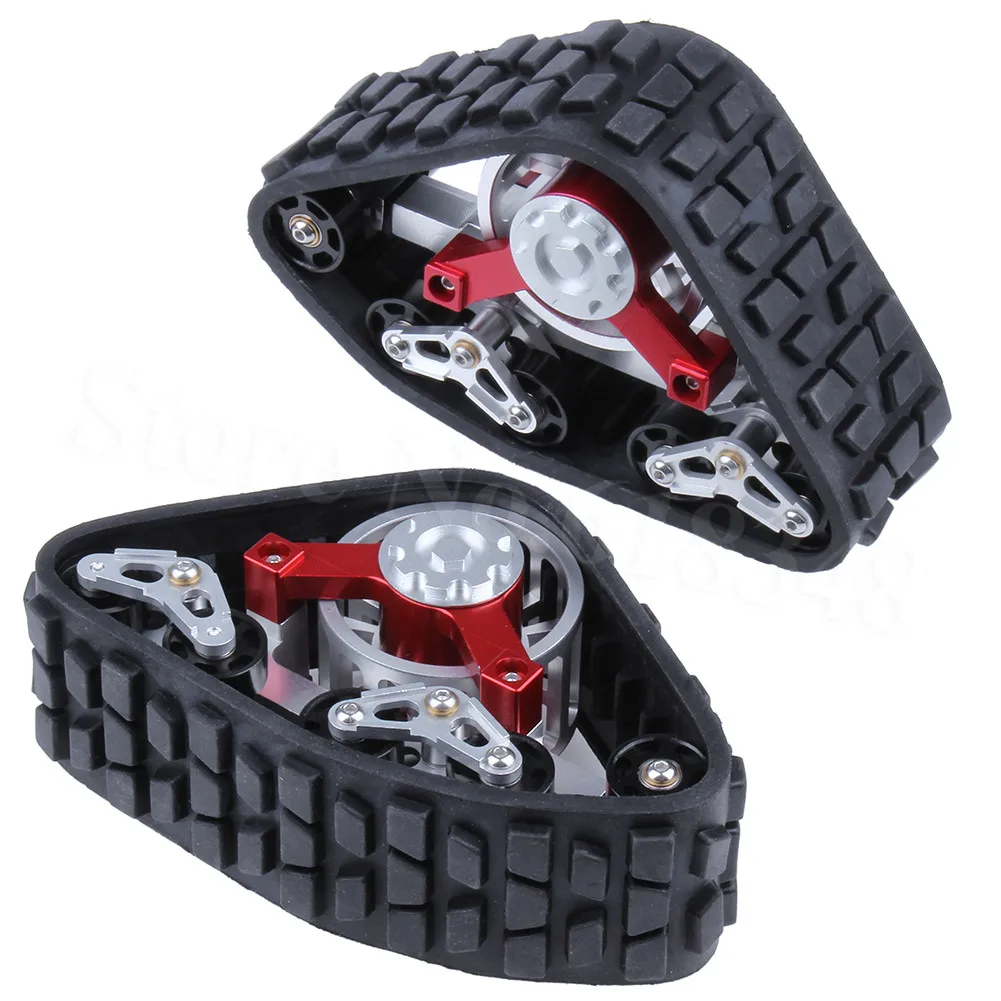 

2-pack Tanky All Terrain Tracks Wheels For 1/10 RC AXIAL SCX10 Wraith Rock Crawler Truck Upgrade part