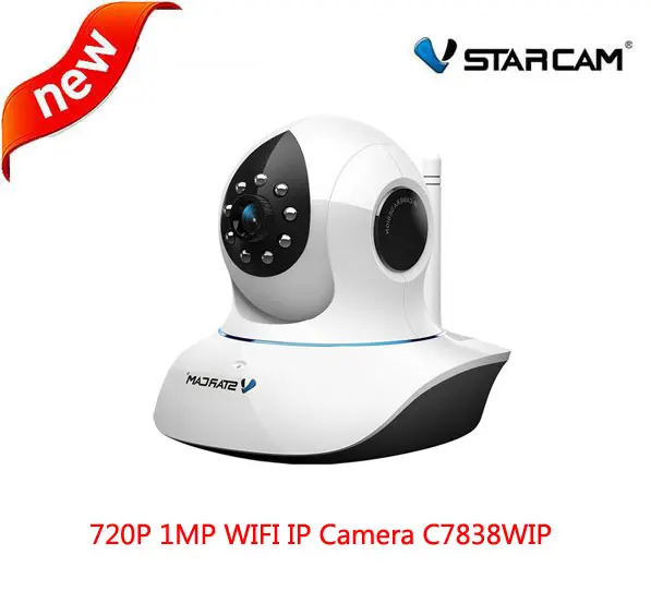 

Vstarcam C7838WIP P2P Plug and Play 720P HD Onvif Wireless security IP Camera with Pan/Tilt SD Card Slot IR Cut Home Security