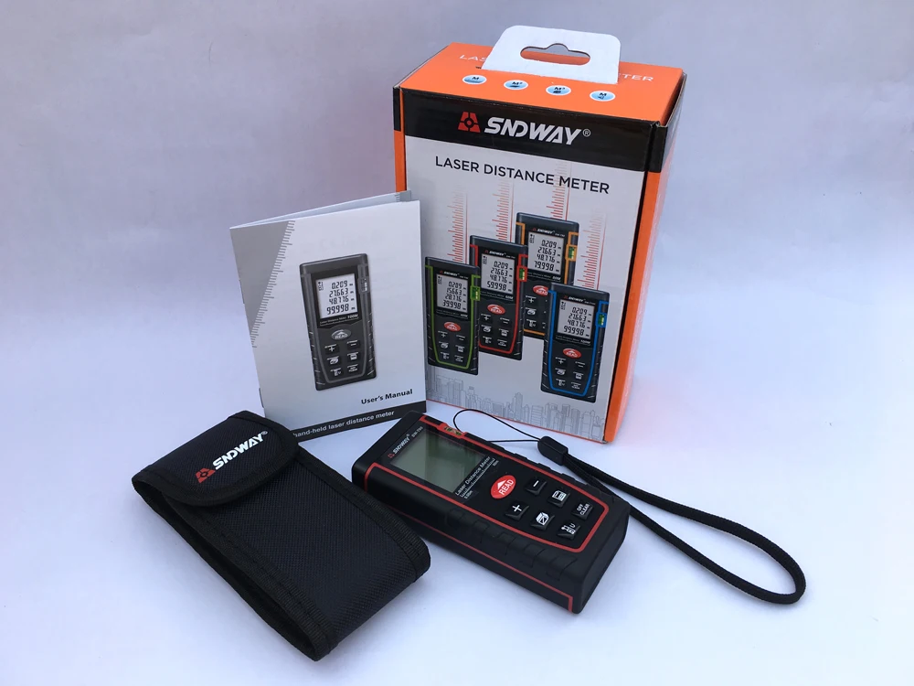 Genuine SNDWAY 60m Digital laser rangefinder RZ60 197ft distance meter range finder Area-volume-Angle Tester tool Genuine SNDWAY 60m Digital laser rangefinder RZ60 197ft distance meter range finder Area-volume-Angle Tester tool