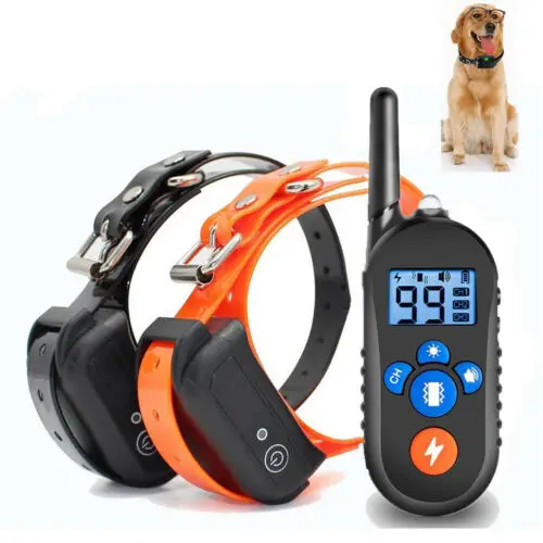 

300M Rechargeable Pet Training Collar Waterproof IP67 Remote Control For 1~3Dog