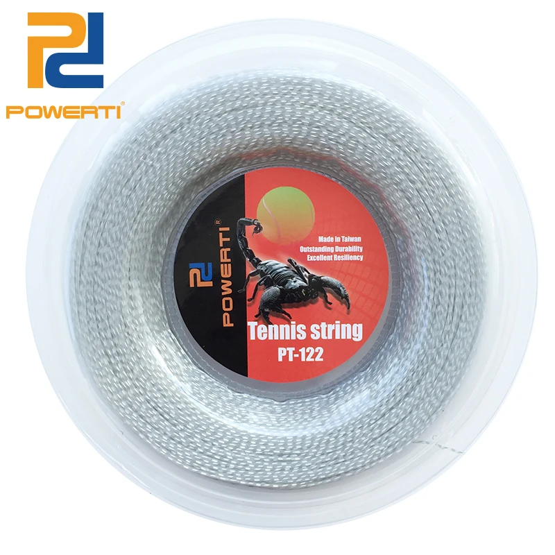 POWERTI 1.30mm Nylon Wire Soft Tennis String 200m Reel Durable Tennis String Racket Sport Training PT122