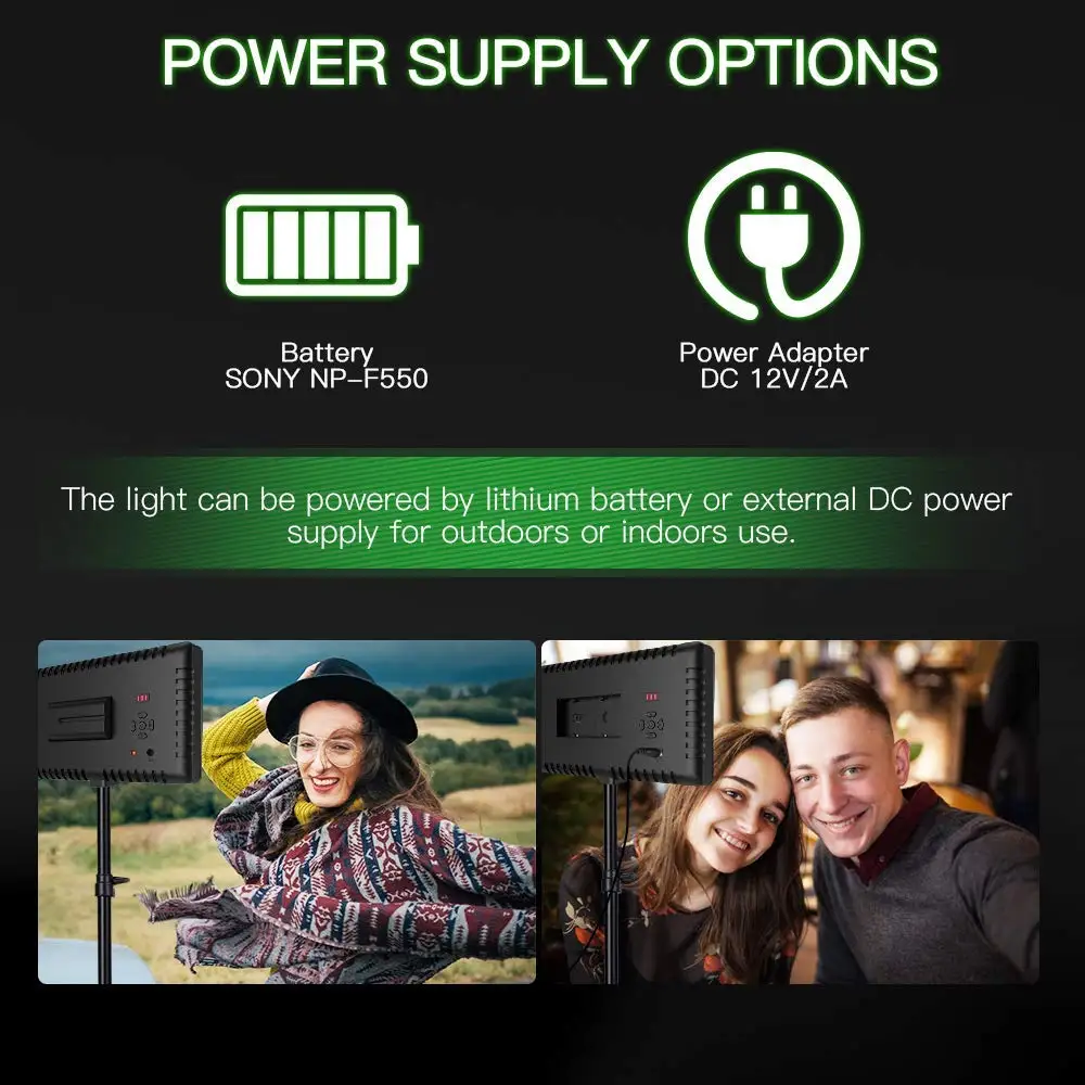 Ceny Spash TL 240S LED lampa wideo 2 w 1 zestaw fotografia panel oświetleniowy LED lampa światła z statyw do Youtube Photo Studio