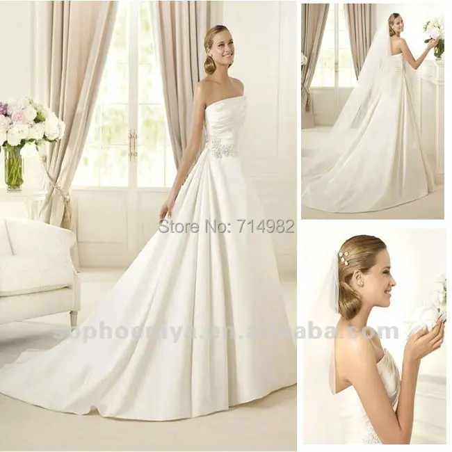 plain strapless dress