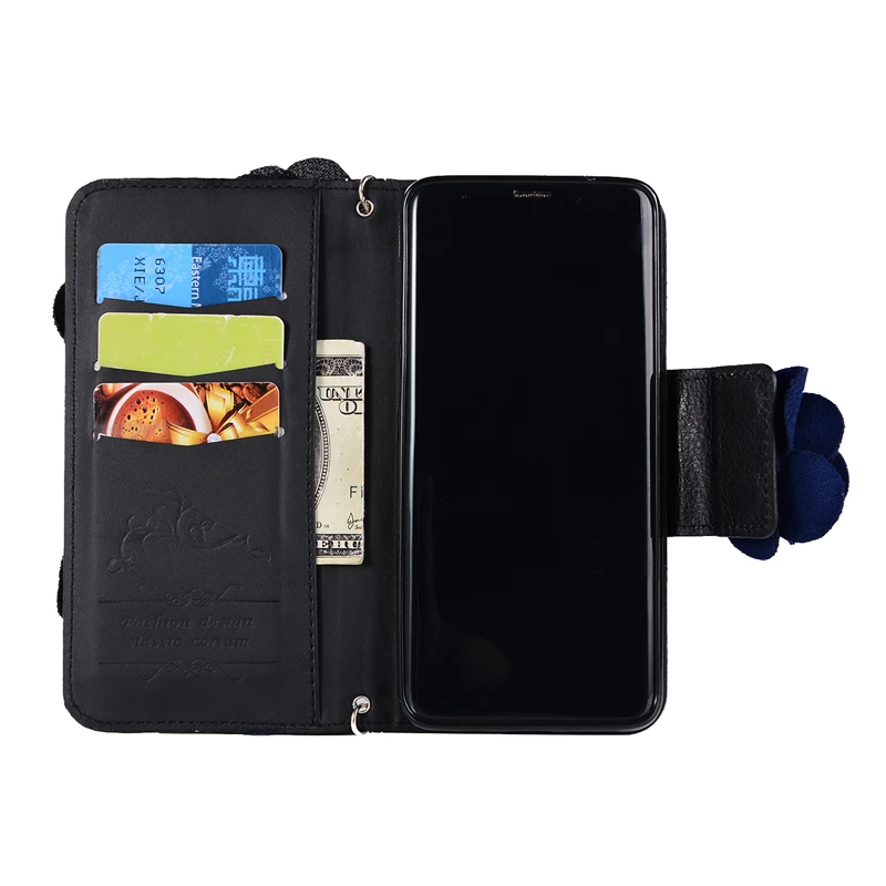 Кожаный чехол-книжка с розами для samsung Note 10 Plus, 9, 8, 5, сумочка, кошелек, чехол для samsung S8, S9, S10 Plus, чехол для телефона