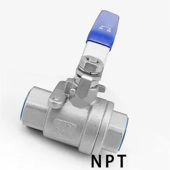 

1/4" - 2" NPT Stainless Steel 304 Female Thread Ball Valve Shut-off Ball Valve Straight Full Port Ball Valve 2-Way US Standard