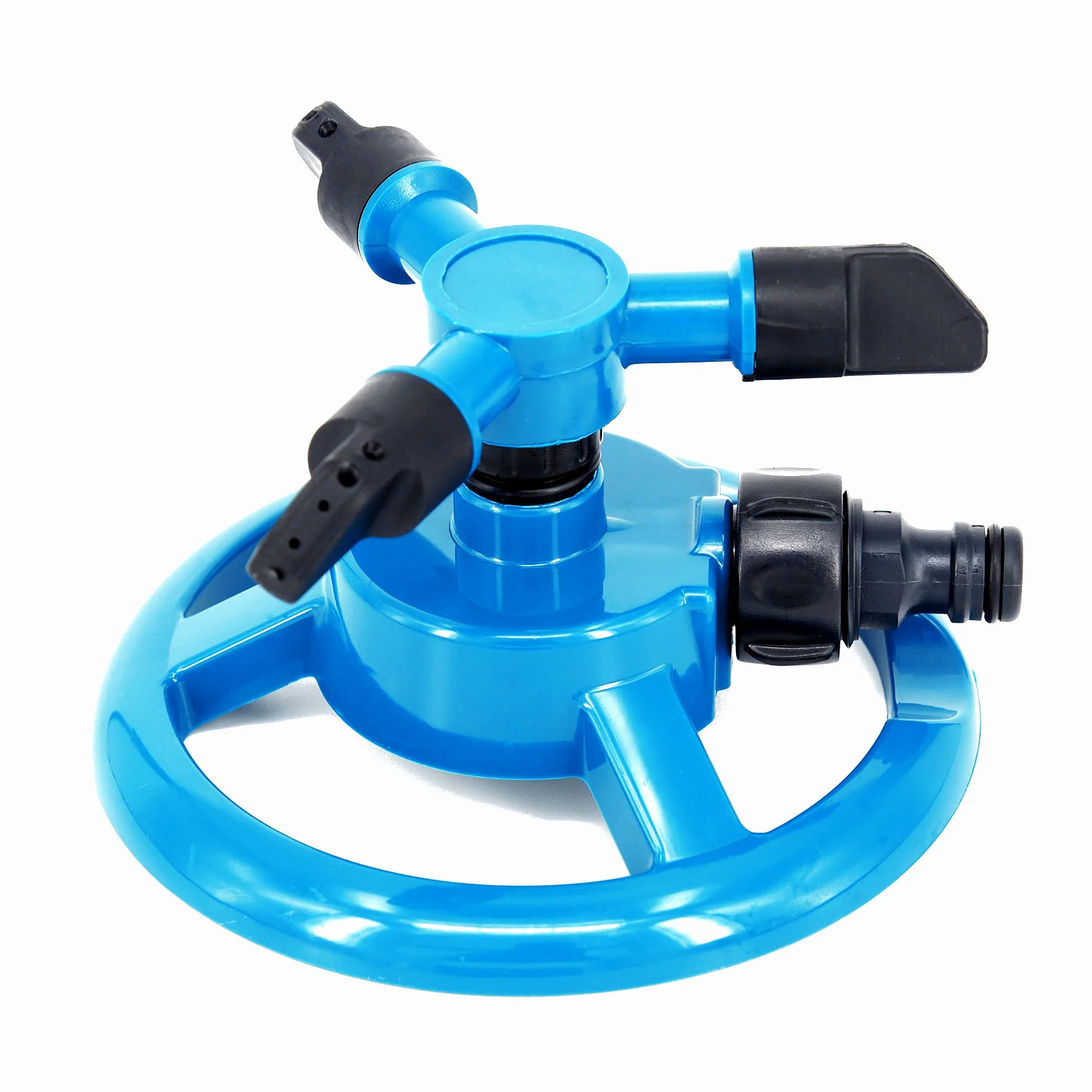 Lawn ABS Plastic 360° Water 3 Nozzle Sprinkler Garden Hose Irrigation Automatic Rotating Equipment Watering Garden Accessories