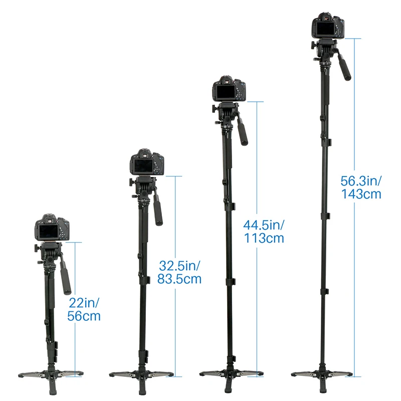  Ulanzi Travel Tripod Lightweight Monopod 58in Tripode with Quick Release Plate Video Ball head for 