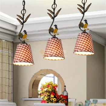 

Pendant lights European wrought iron lamp table lamp KTV led lamp American country cock lamp dining room lights LU729321