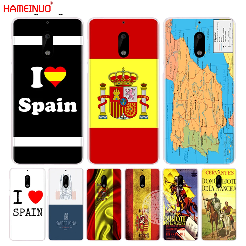 HAMEINUO Spain Love Map Flag DON QUIXOTE Cover Phone Case For Nokia 9 8 