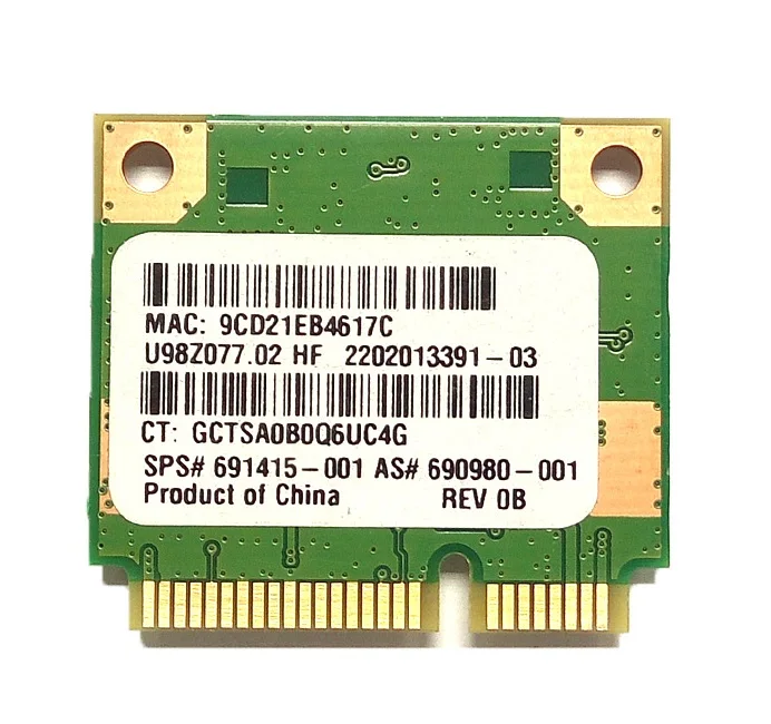 SSEA новая Ralink RT5390 Половина мини PCI-E беспроводная карта для hp CQ45 CQ58 4340S 4445s 245 250 255 SPS: 691415-001