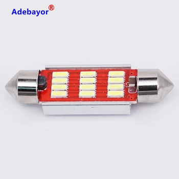 

10X dome Festoon 36mm 4014 smd Light Bulbs C5W Super Bright 4014 12smd Car Interior Reading License plate light car accessorie