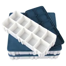 10 сетка резиновая Мягкая крышка квадратная цветная коробка пигментная коробка сетка палитра защита цвет утечки воды товары для рукоделия