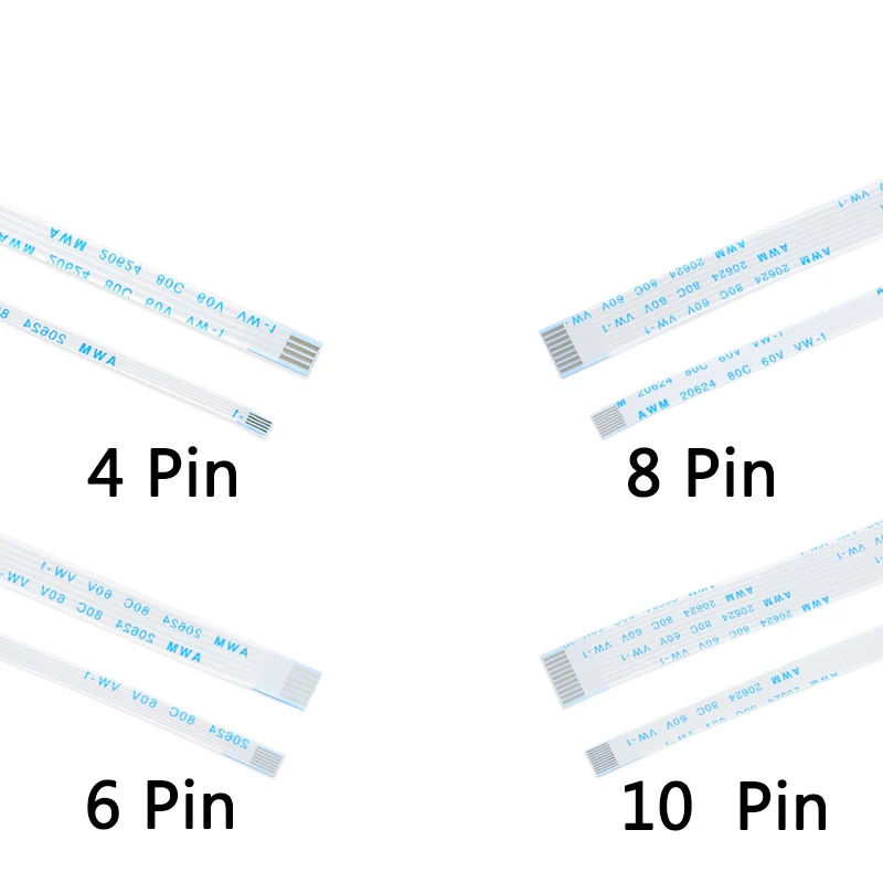 10 шт. FPC/FFC ленточный Гибкий плоский кабель Шаг 1,0 мм 200 мм a-тип 4P 6P 8P 10P 12P 14P 16P 18P 20P 24P 26P 30P 32P FFC провод