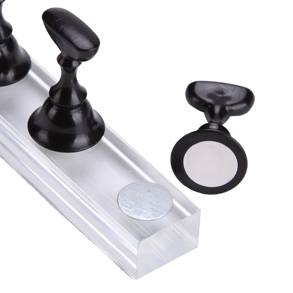 Monja, 5 шт., для дизайна ногтей, прямоугольная шахматная доска, магнитный дисплей, стойки, для маникюрного салона, советы, практика, показ, подставка-держатель