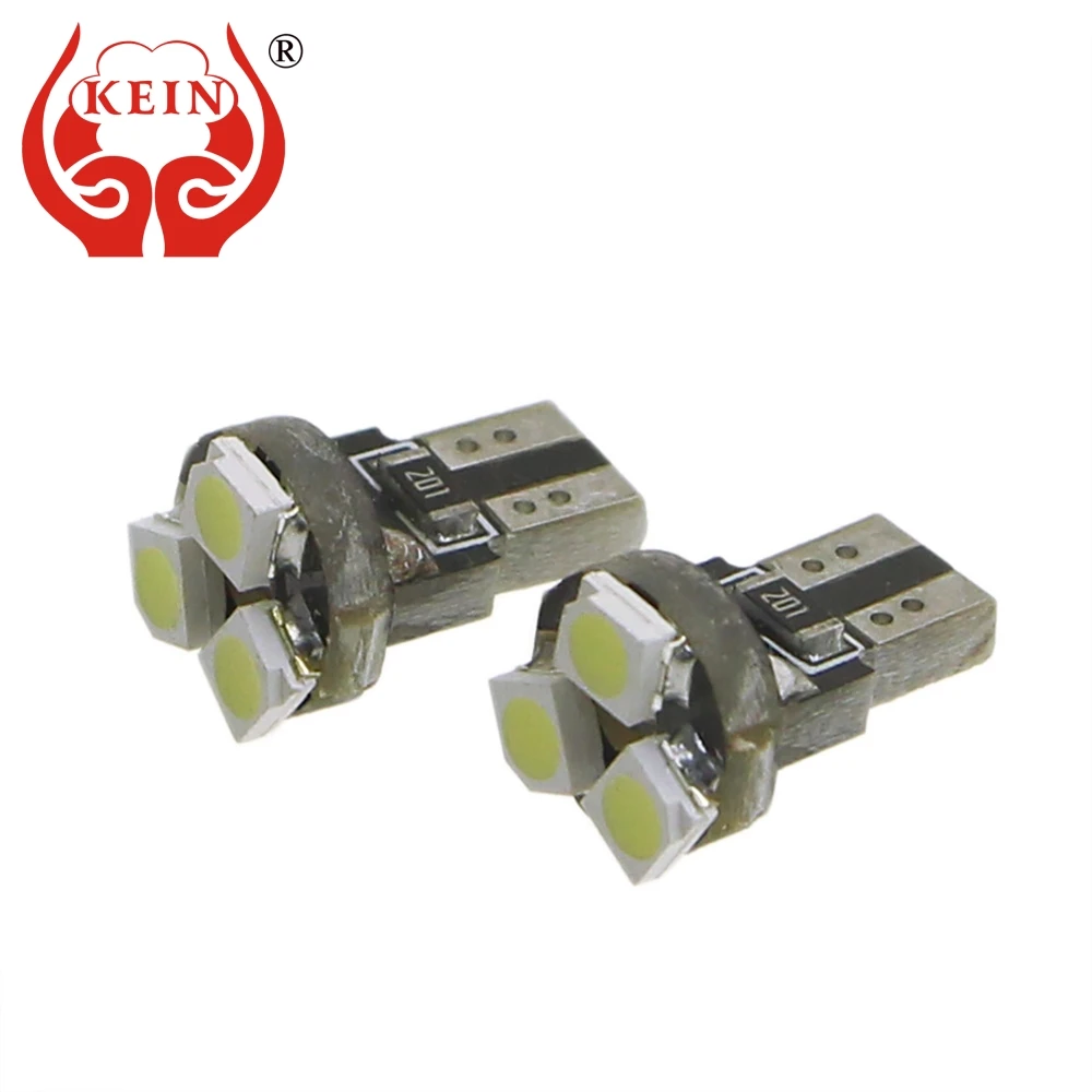 20pcs T5 1210 3 SMD LED Car Auto Dashboard Gauge Wedge Light Lamp Bulb White