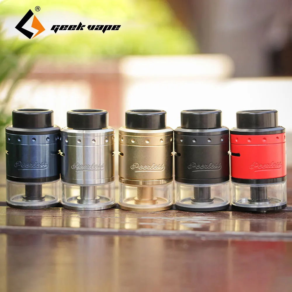 

100% Original GeekVape Peerless RDTA Tank Atomizer 2ml/4ml & side airflow & 2pcs coil heads 24mm E-cigarette Tank for DIY fans