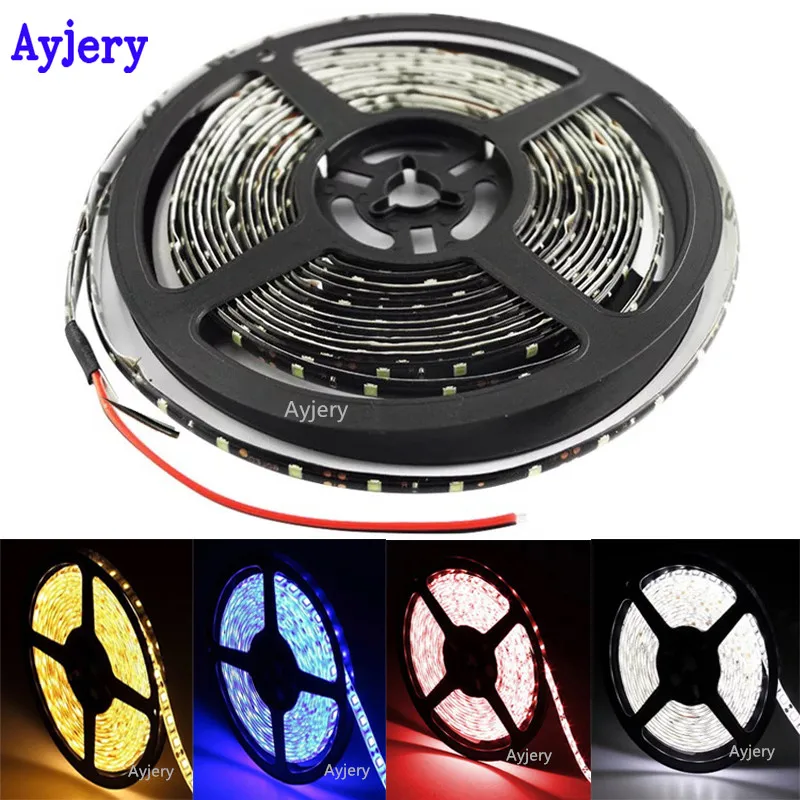 AYJERY! 1 рулон 5 м гибкая 300 LED 3528 1210 SMD IP65 водонепроницаемая ТВ домашняя Светодиодная