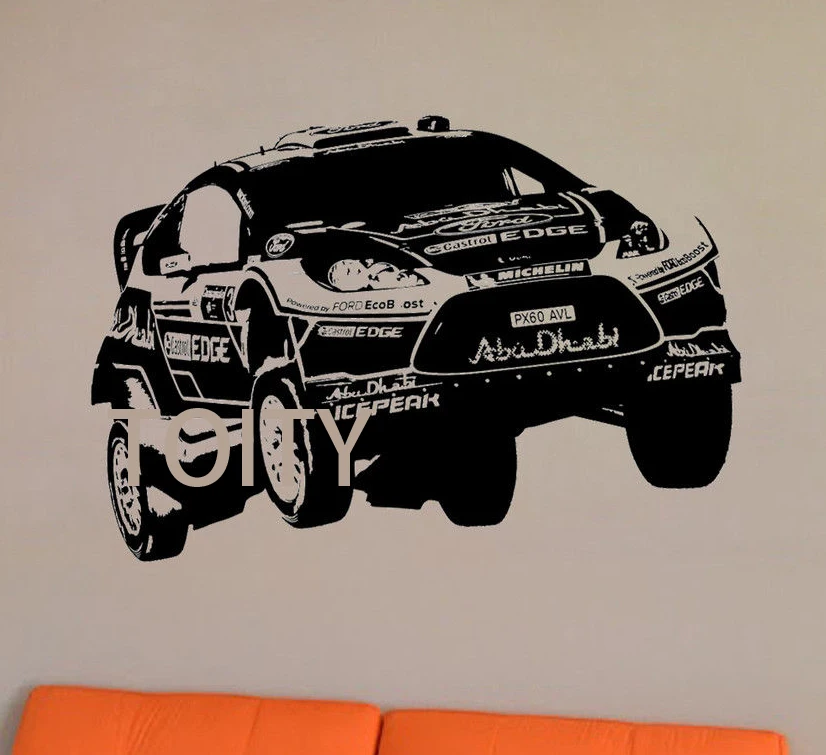 Наклейки машины спортивные. Настенные наклейки машины. Room Decor наклейки avtomobil. Наклейка с номером для ралли\. Фотообои на стене ралли.