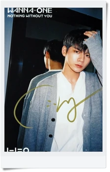 

signed WANNA ONE ONG SEONG WU autographed photo 1-1=0 Nothing without you 6 inches KPOP collection 11201703