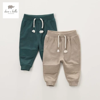 

DB3848 dave bella spring autumn fall baby boys camel pants babi trousers children green pants boy high quality clothes